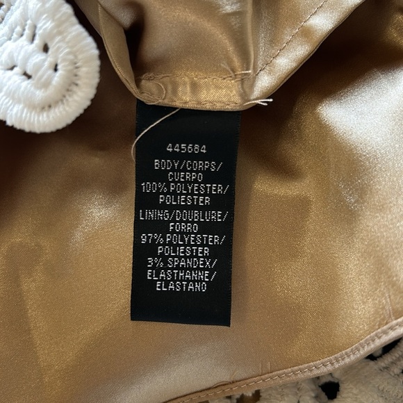 Monique Lhuillier x Anthropologie Yolande Lace Dress Ivory Scalloped Vneck 8 NEW - Picture 14 of 16